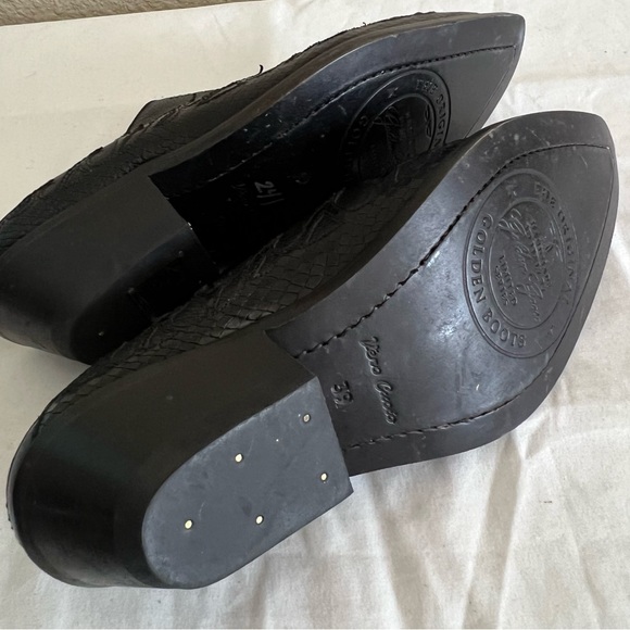 Golden Goose Santiago Black Western Bootie Mules 39 New - Picture 9 of 13